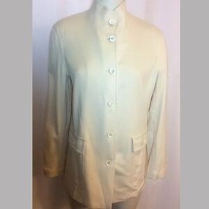 Loro Piana Cashmere Blazer Jacket Size 40 Wntr Wht